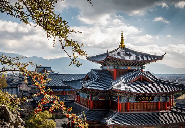the ancient building in Lijiang