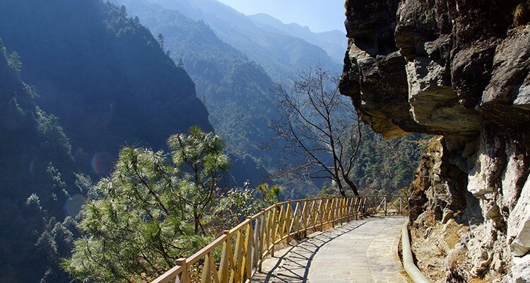 hiking path on the mountain