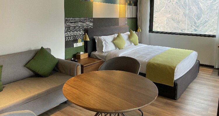 the bedroom of the hotel