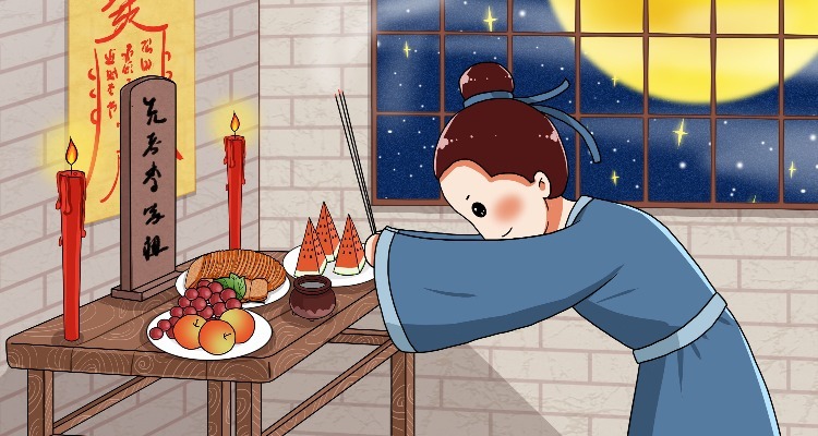 Offering Sacrifices to Ancestors before lunar new year