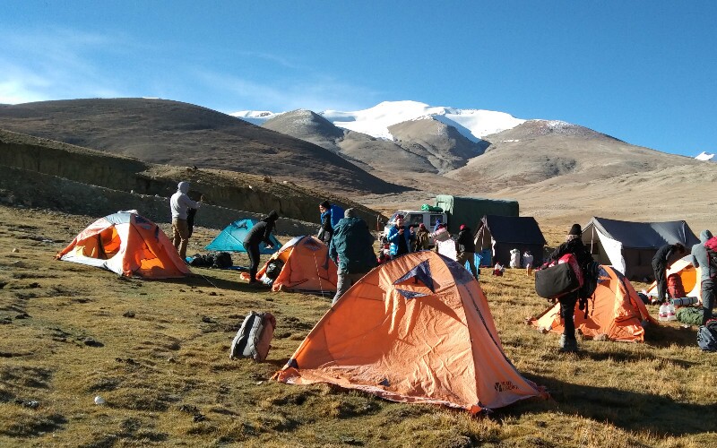 Camping on the EBC trek trail