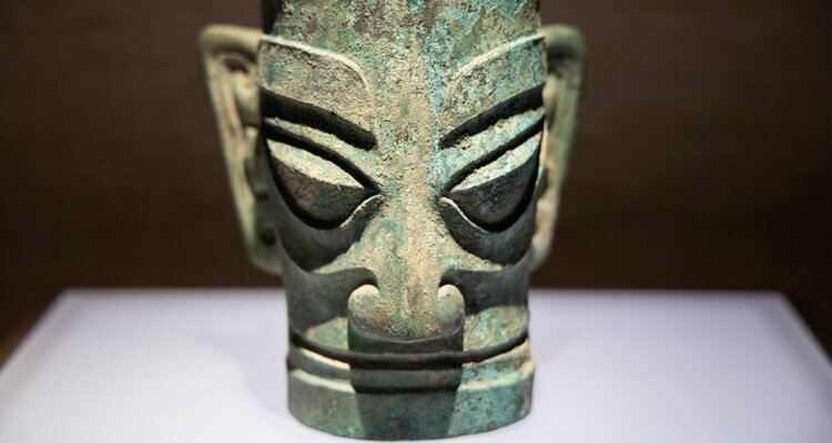 bronze mask
