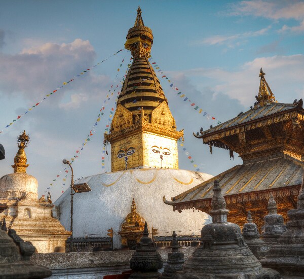The pagoda in Kathmandu