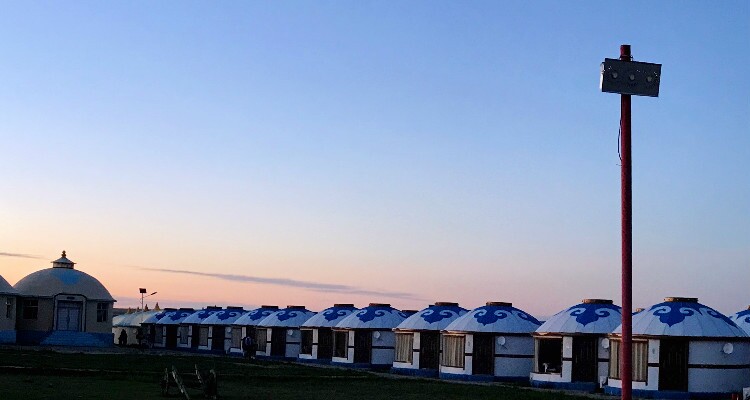 Mongolian Yurt in Xilamuren Grassland