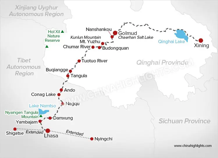 青蔵鉄道でラサへいく行く
