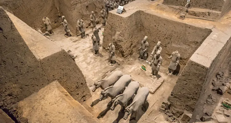 Terracotta Warriors and Horses in Vault Two