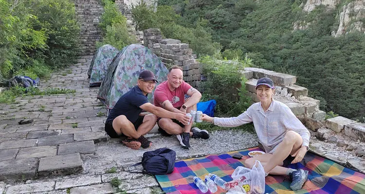 Great Wall camping and hiking