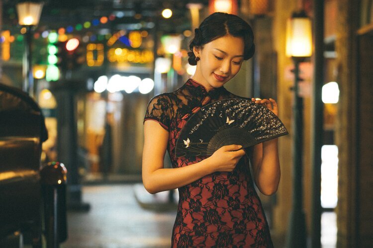 Современный ципао в Шанхае