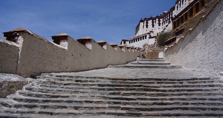 Steps to the top of Potala Palace