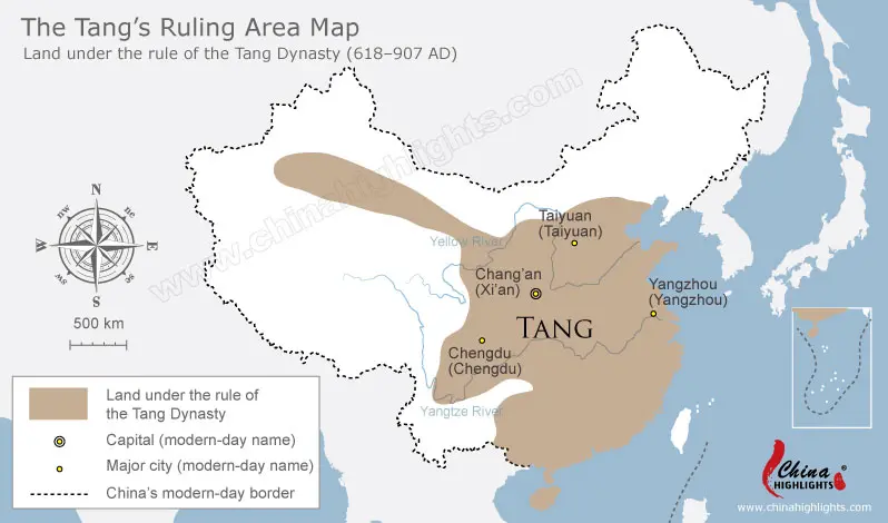 Map of Tang Dynasty