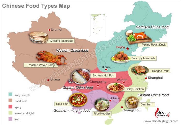 China's Regional Cuisines — Chinese Food Types North–South