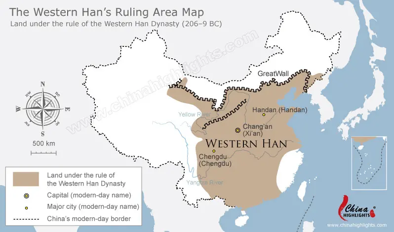 Map of Western Han
