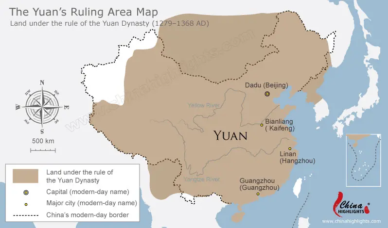 Map of Yuan Dynasty