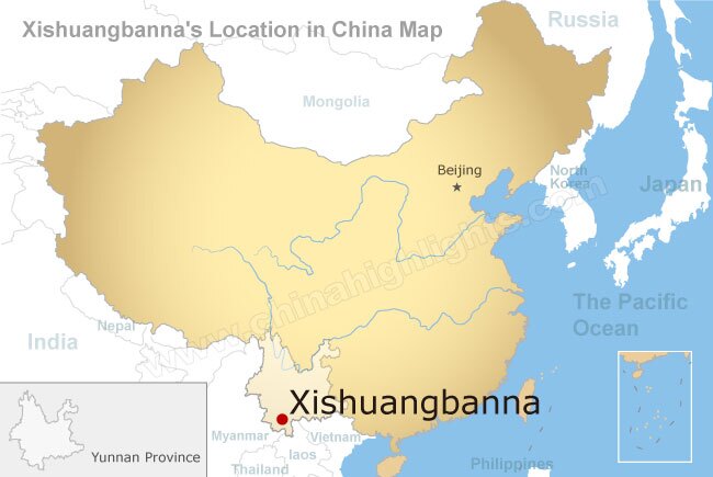 Xishuangbanna Maps: Region and Tourist Attraction Maps