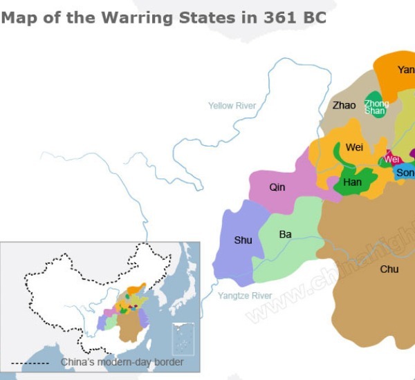 chin dynasty map