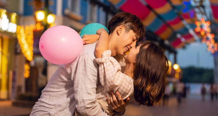 Young people celebrate Christmas