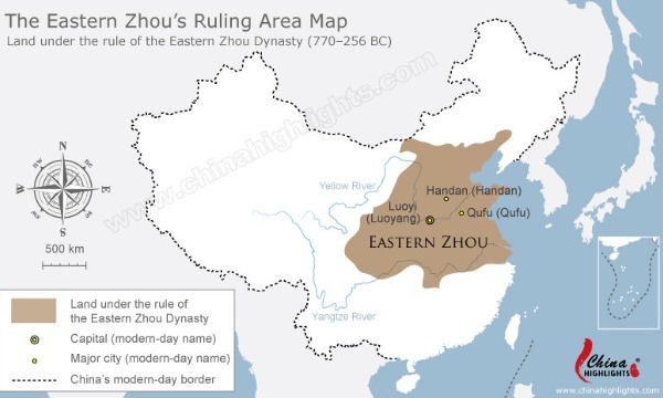 Map of China in Neolithic Age