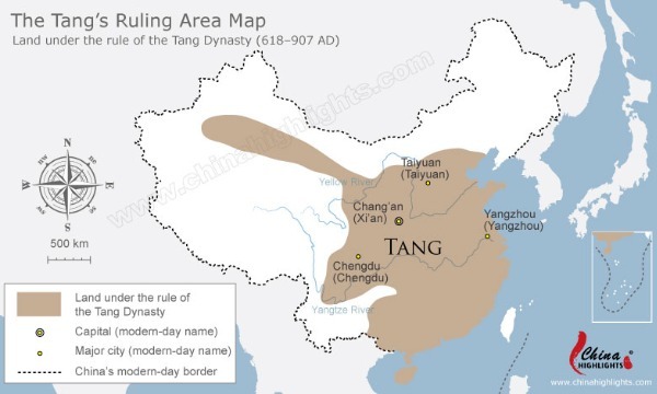 Map of Tang Dynasty