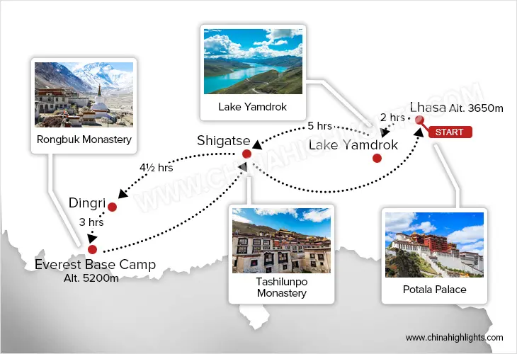 Everest Base Camp Tour Map