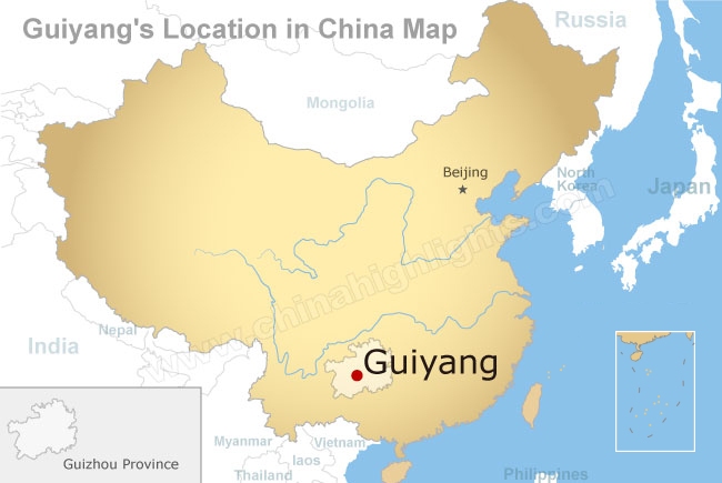 Guiyang Maps, Maps of Guiyang Attractions