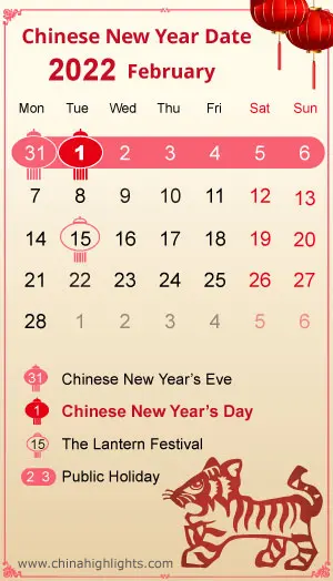 Chinese New Year 2022 Date