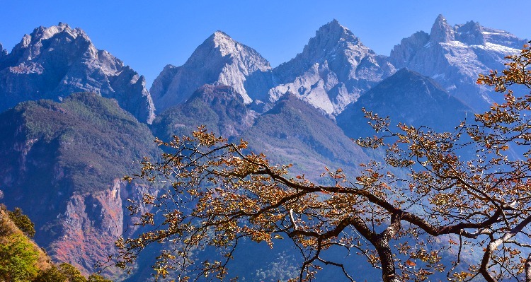Autumn Scenery in Tiger Leaping Gorge