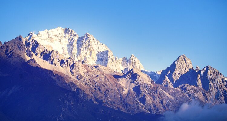 sunrise at Jade Dragon Snow Mountain