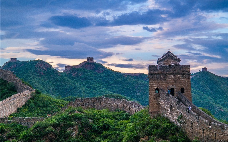 Unrestored Section of the Great Wall of China Photos