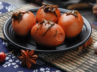 dragon boat festival, Eggs Steamed with Tea