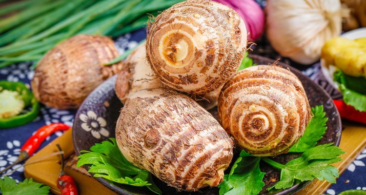 mid-autumn festival food, taro