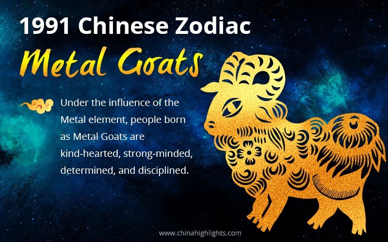 1991 Chinese Zodiac Metal Goats: Personality, 2023 Horoscope