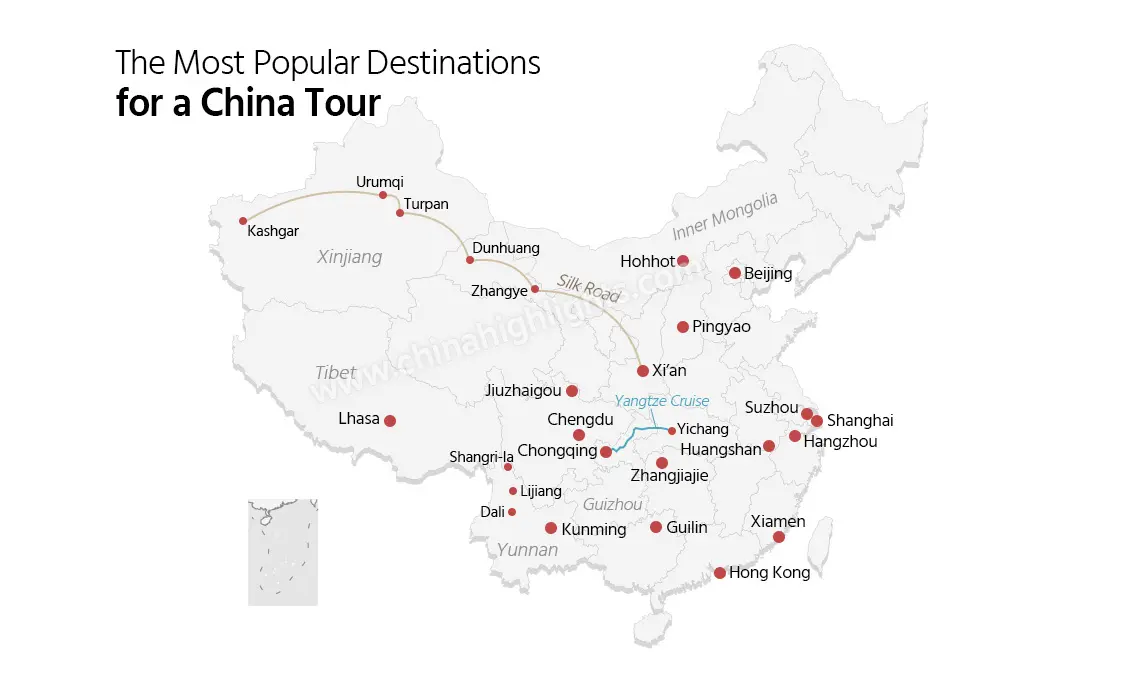 Destinos más populares de China