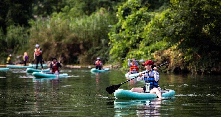 Actividades acuáticas en Guilin