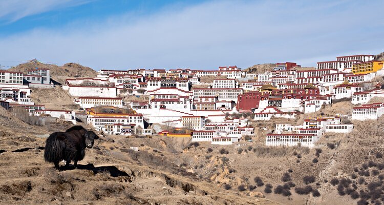 The Complex of Ganden Monastery