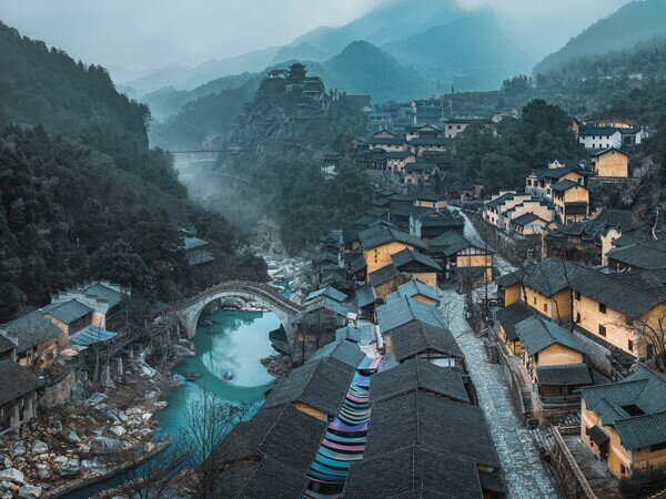 Vallée de Wangxiangu diurne