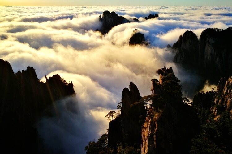 Облака, как море