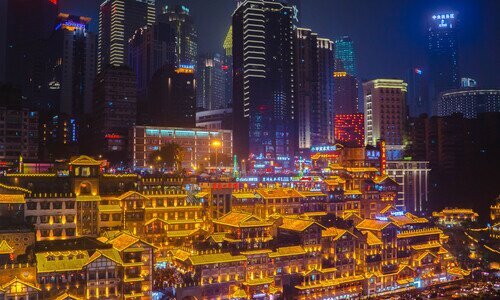 Wandern durch Dörfer