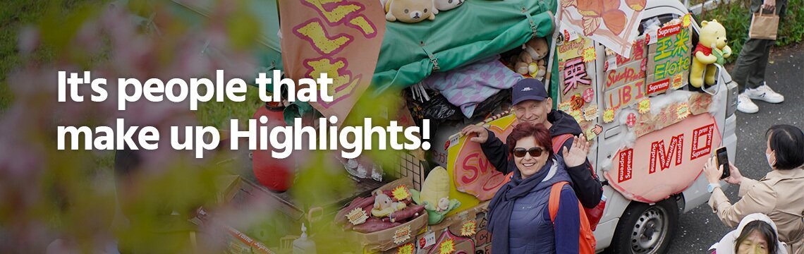 It's people make up the highlights.