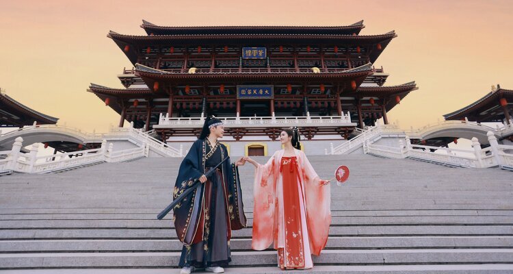 Take Hanfu Photos at Purple Cloud Tower