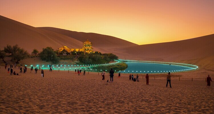 Crescent Spring in Dunhuang