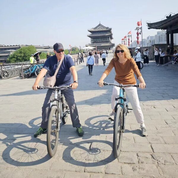 Radtour auf Xi'an Stadtmauer