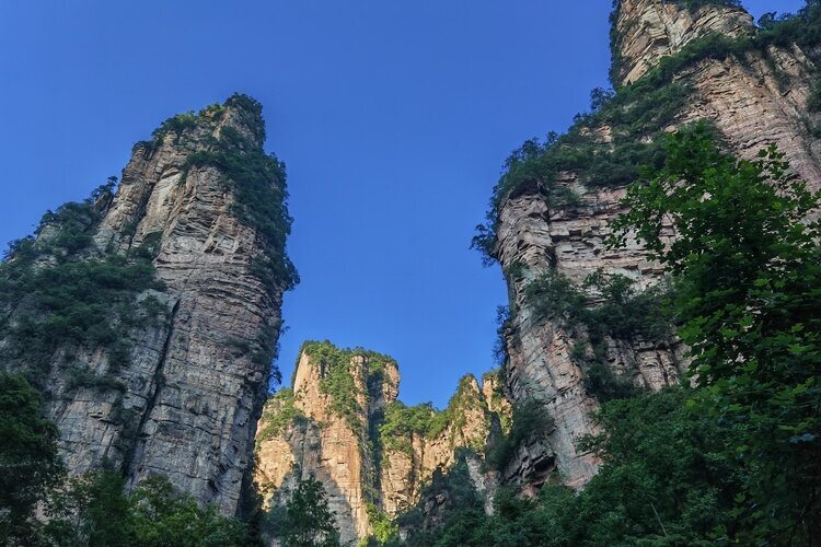 Paisaje a lo largo del Arroyo Jinbian