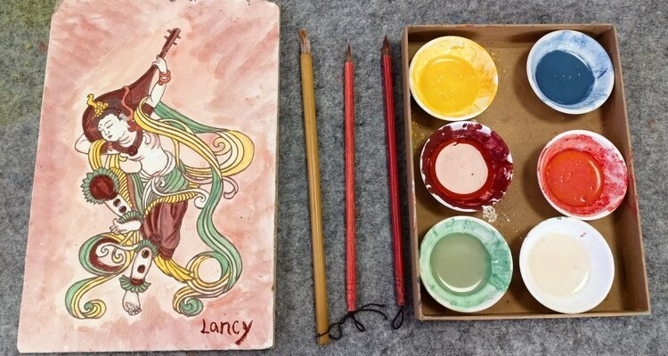 Mural painting at Mogao Caves