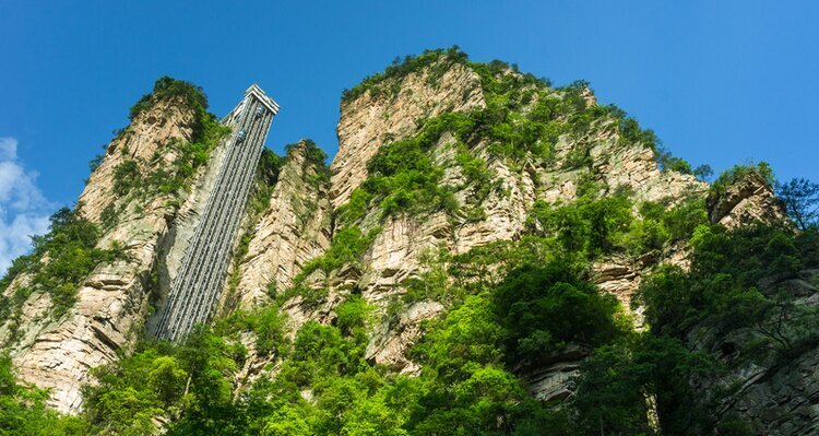 Bailong Elevator in Zhangjiajie.