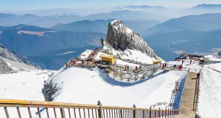 Plank walkway on Glacier Park
