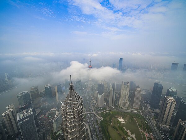 Salite sulla Shanghai Tower