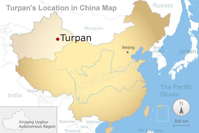 Turpan map