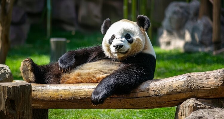 Typically, one panda in one enclosure