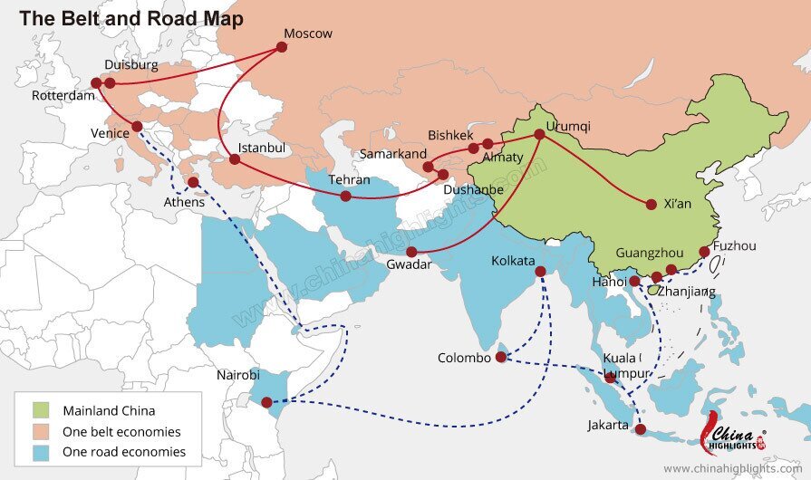 The Belt and Road Map
