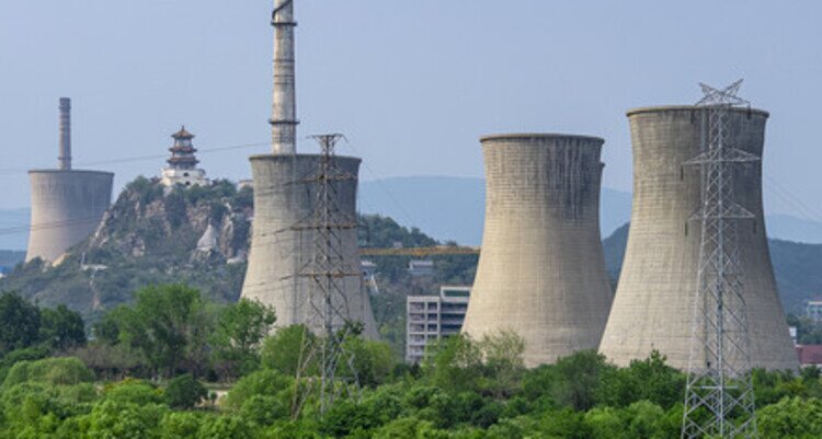 The cooling towers